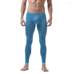 Men's Thermal Underwear 2024 Ice Silk Long Johns Women 'S Leggings Men Home Pants