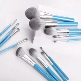 Brushes Mydestiny 13pcs Makeup Brush High Quality Synthetic Hair Brushes Set the Sky Blue Super Soft Fiber Makeup Brushes Cosmetic Tool