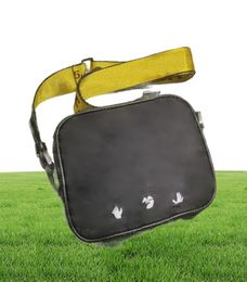 3423New 2022 Brand MINI Men off Yellow canvas belt white Shoulder Bag canvas chest pack waist bags multi purpose satchel Messenger8945573