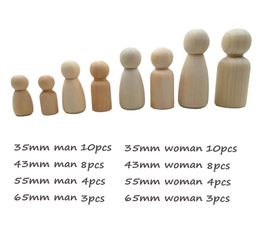 Wood Peg Dolls 50pcs Maple Wood Unpainted Family Wooden Dolls Baby Toy Weddings Dolls Decor Montessori Toys Baby Teether 22987758490