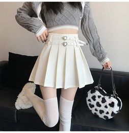 Skirts 2024 Spring Summer Thin Solid Colour Temperament Pleated Patchwork Sweet A-line Skirt Youth Skinny Graceful Women's Clothing