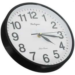 Wall Clocks Bedroom Fashion Creative Clock Simple Modern Home Silent Electronic Quartz (Black) Mute