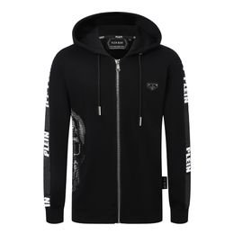 PLEIN BEAR Brand Men's Hoodies & Sweatshirts Warm Thick Sweatshirt Hip-Hop Loose Characteristic Personality PP Skull Pullover Rhinestone Luxury Men's Hoodie 2085