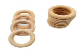 7 size fine quality Natural Wood teething beads Wood Ring Kids Children DIY wood Jewellery Making Craft 20pcs1367039