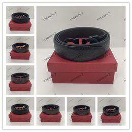 2023 Con scatola Cintura da uomo di design per uomo Lusso FeRrAgAmOly Cinture da lavoro di moda Cintura da donna Cintura con fibbia in metallo nero Regali di moda