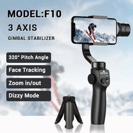 COOL DIER F10 3 Axis Anti Shake Handheld Gimbal Stabiliser Phone Video Record Vlog 15 Smartphone 240111