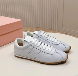 Designer sports shoes casual branded lace up elevated platformGerman training shoes retro white women's shoes breathable women's