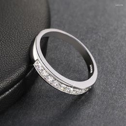 Cluster Rings Luxury Micro CZ 9 2 5 For Women Delicate Rose & White Gold-Color Fashion Gift Girls Wear Jewelry Everyday