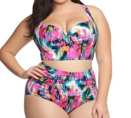 Swimwear Women039s Plus Size Sexy 5XL Print Large Swimsuits Push Up Bikini Female Beach Wear Bikinis Set Women Swimming Bathing7892294