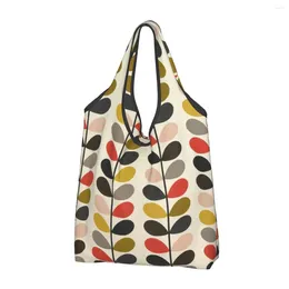 Shopping Bags Reusable Orla Kiely Multi Stem Bag Women Tote Portable Flowers Floral Abstract Grocery Shopper