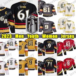 CUSTOM #61 Mark Stone 2023 Stanley Cup Final hockey jersey #81 Jonathan Marchessault #9 Jack Eichel Kessel Alex Pietrangelo William Karlsson