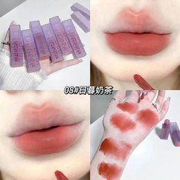Lip Gloss Gegebear Holding Mirror Velvet Mist Double Glaze Matte Student Beauty Affordable Lipstick Make