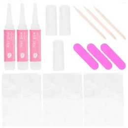 Nail Art Kits 10 Sets Manicure Tools Patty Nails Kit Wear For Fake Supplies Sticker File Stickers
