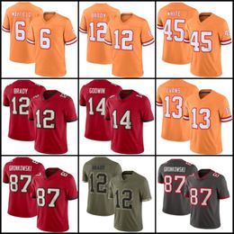 Baker Mayfield Mike Evans Football Jerseys Calijah Kancey Rachaad Devin White Chris Godwin Mike Alstott Vita Vea Antoine Winfield Tristan Wirfs Tom Brady