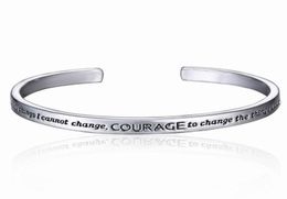 New Serenity Prayer Silver Plated Bracelet In A Gift Box Love For Women5669635