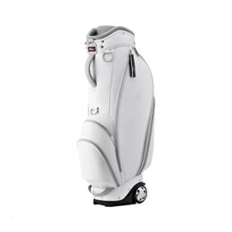 Brand Golf Bag for Women White Color Convenient Wheel Caddy PU Waterproof Many Zippered Compartment Storage Ball 240111