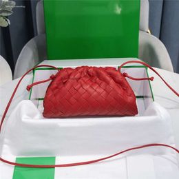 10a 1:1 fashion handbag purse red designer womens bag Weave bags Genuine Leather Pouch Coin Purses Case Mini Strap Shoulder Handbags Cross body Weave bag Top Quality