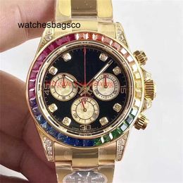 Luxury Watch Designer Style watch Maker 4130 Chronograph 40mm Cosmograph Diamond Bezel Automatic Mens