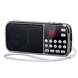 PRUNUS J189 Radio Portable AM FM Handheld Pocket HIFI Stereo Speaker Weather Bluetooth Digital Radios Rechargeable USB 240111