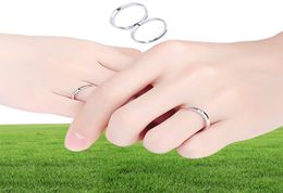 Simple Opening Sun Moon Ring Minimalist Silver Colour Sun Moon Adjustable Ring For Men Women Couple Engagement Jewelry1825131