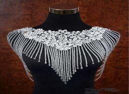 2019 Luxurious Bling Bling Crystal Rhinestone Bridal Wraps Lace Appliques Beaded Wedding Shawl Jacket Bolero Jacket For Wedding Ac3816696