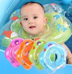 Cute Cartoon Baby Swimming Neck Ring Tube Safety Infant for Bathing Inflatable Dolphin Neck Float Swim Circle23144621694