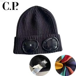 Cp Comapny Hat Bonnet Cp Official Website 1:1 High Quality Knitted Hat Stones Island Hat Extra Fine Merino Wool Goggle Beanie Compagnie Cp 4459