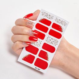 Nail Stickers Christmas Dress Up Sticker For Nails Polish Tape Art 2024 Women Decals Plain