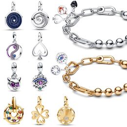 Sterling Sier Bracelet Fit Me Charm DIY Bracelet For Women Fashion Simple Link Chain Fine 17-21Cm Birthday Jewellery Gifts