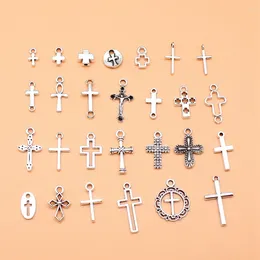 Charms 27pcs/set Cross For Jewelry Making Pendant Diy Crafts Accessories L10253