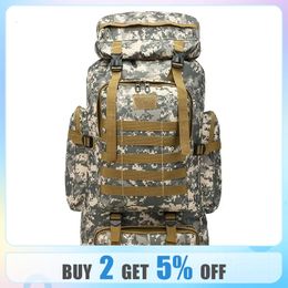 Outdoor Camouflage Backpack Men Large Capacity Waterproof Military Travel for Hiking Bag 240111