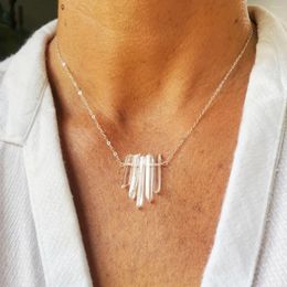 Pendant Necklaces YEEVAA Simple White Irregular Crystal Stone Necklace For Women Daily Accessories