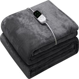 Double-sided Flannel Electric Blanket Heat Throw Blanket 6 Gear Temperature Adjustment 5 Gear Timing AutomaticShut-off 240111