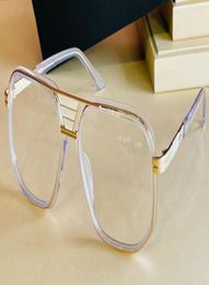 Legends 666 Eyeglasses Frame Clear Lens Vintage Crystal Gold Pilot Glasses Frame Eyewear Men Fashion Sunglasses Frames with Box1383270
