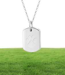 Dog Cremation Jewellery for Ashes Stainless Steel Pet Paw Pendant Keepsake Holder Ashes for Pet Human Memorial Funeral Urn Necklace for Men Women5415892