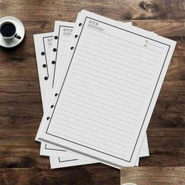 Notepads Wholesale Yes 50Pcs Ding Notepad Erasable Notebook Digital Inner Paper Refill Diary Diy For Pu A5 Planner School Office Sup Dhxmc