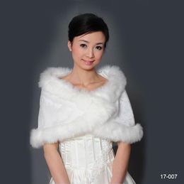 2019 Cheap Winter Faux Fur Bridal Wedding Wrap Cape Shawl Jackets Coat Bolero Tippet Stole for Wedding Party In Stock5315732