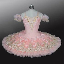 Ballet Tutus For Adults Kid Girls Ballet Tutu Ballerina Dress Women Pink Classical Pancake Tutu Dancing Costume Dress Child 240111