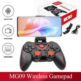 Game Controllers Joysticks MG09 Wireless Bluetooth Game Controller for PC cell Phone TV BOX Computer laptop Joystick Gamepad Joypad Holder For Android/IOS