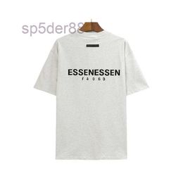 Mens Tshirts Ess Designer Pullover Whitedress Laminated Wedding Dress High Street Loose Oversize Essentialshoodies for Men and Women Essentail Tshirt G QQWO