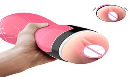 Masturbator Cup Artificial Pussy 3D Realistic Vagina Sex Toys for Adult Men Male Silicone Masturbation Sucking Cup Sex Shop Y200419827676