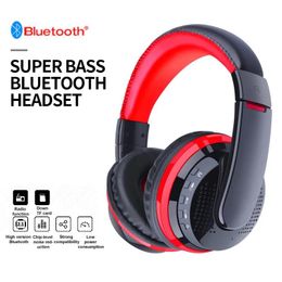 Headphones Headworn Wireless Bluetooth Earphone Support MP3 FM 3.5MM Wired Headset UV Shell Large Earbuds PC Game Headphone With Microphone