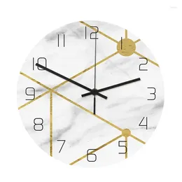 Wall Clocks 1Pcs Nordic Marble Clock Modern Minimalist Bedroom Art Personality Creative Living Room Fashion Watch