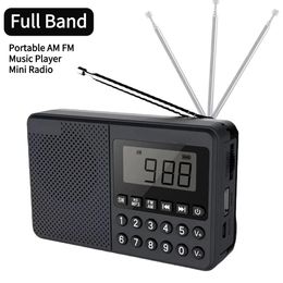 Radio FM/AM/SW Portable Radio Dual Antenna Full Band MP3 Radio Speaker LED Digital Display Support USB Stick/TF Card For Elder Outdoor