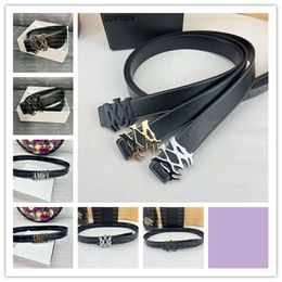 2023 Con caja Cinturón de diseñador para hombre para hombres de lujo Am AmIrIs Cinturones de negocios de moda para mujer Ceinture Black Metal Hebilla Cintura Cintura Gran regalo