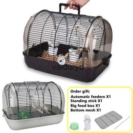 Bird Cages Portable Bird Transport Cage Pet Parrot Cage with Feeder Transparent Detachable Small Parrot Carrier Cage Bird Outdoor Suppliesvaiduryd