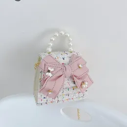 Cosmetic Bags Girl Messenger Backpack Kids Flower Princess Bow Bag Cute Shoulder Packet Baby Coin Purse Handbag Children's Day Gift