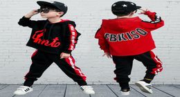 Big boy suit spring new hip hop dance clothes boys girls fall outfits twopiece clothing sets spring kids clothes christmas LJ20099538479