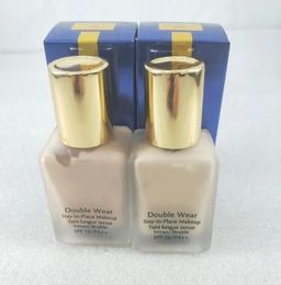 Luxury Brand Makeup Double wear Foundation Liquid 2 Colors Stay in Place 30ML Concealer Cream and Natural Long-lasting