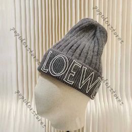 Designer Beanie Hat Loewee Hat Official Quality Beanie Caps Mens Women Winter Popular Wool Warm Knit Hat Versatile Clothing WPFX